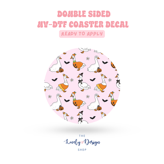 Spooky Goose - UV DTF Coaster Decal - Aug 8