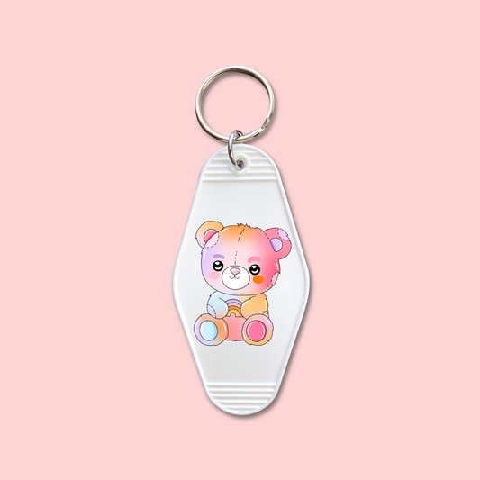 Rainbow Bear (Set of 5) -  Keychain UV DTF Decal - July 15