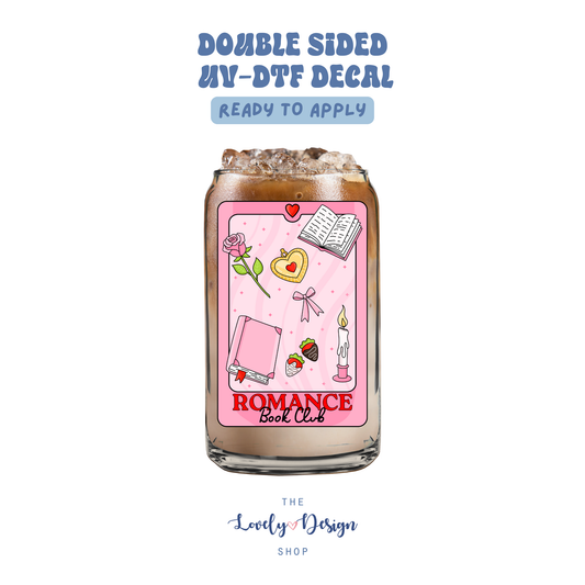 Romance Book Club Tarot Card - UV DTF Cup Decal - Aug 27