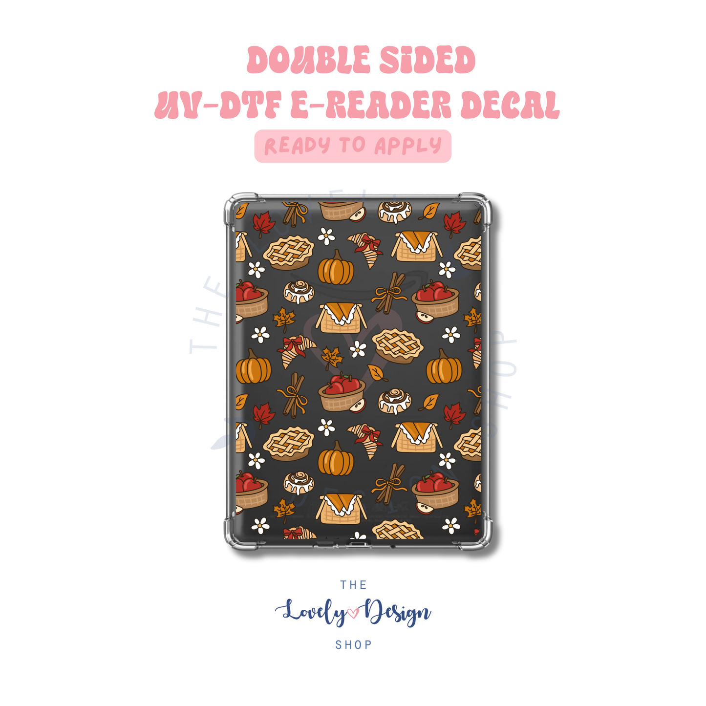 Fall Treats - UV DTF E-Reader Decal - Aug 8