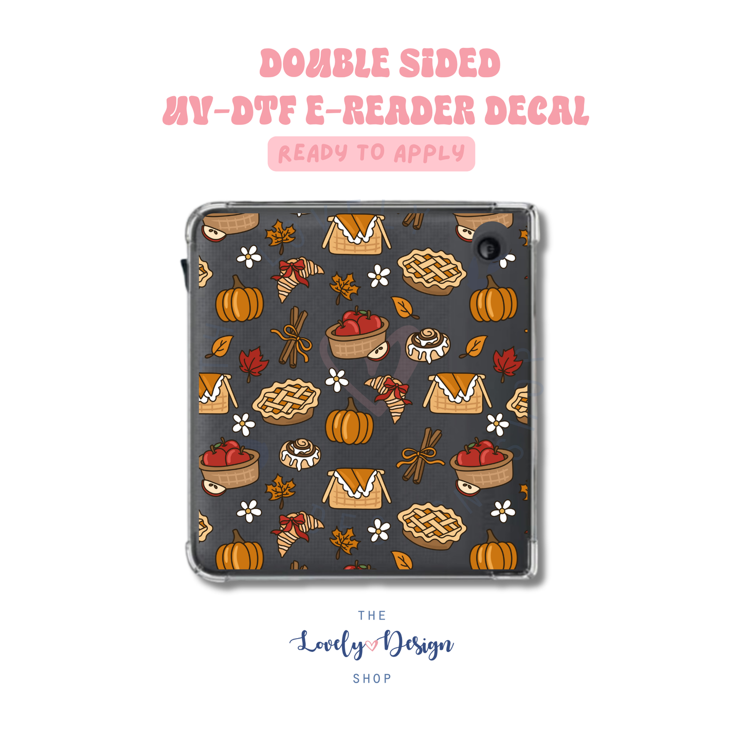 Fall Treats - UV DTF E-Reader Decal - Aug 8