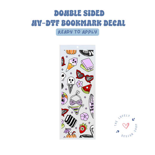 Summerween - UV DTF Bookmark Decal - Aug 8