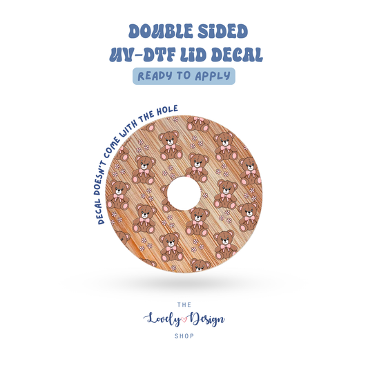Blush Teddy - UV DTF Lid Decal - Aug 8