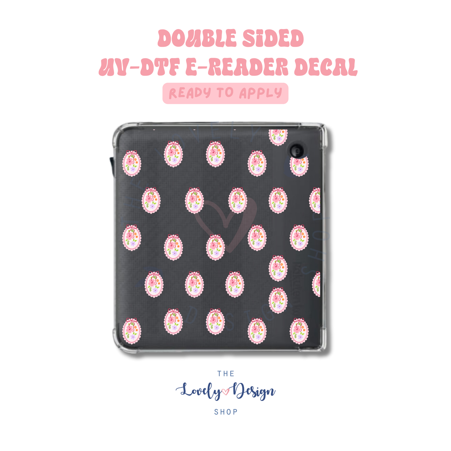 Flower Frames - UV DTF E-Reader Decal - Aug 8