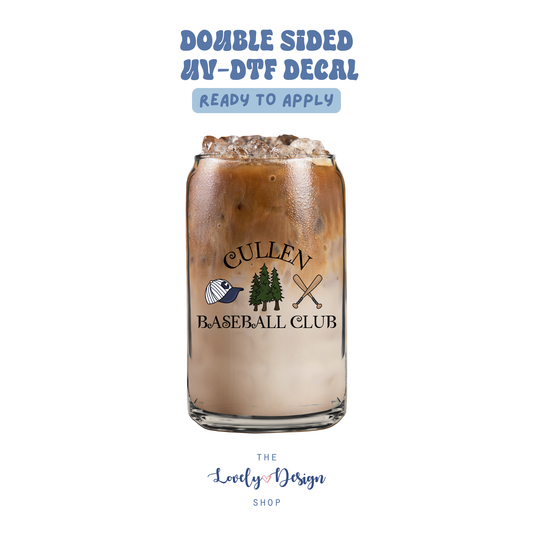 Cullen Baseball Club - UV DTF Cup Decal - Sep 15