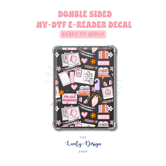 Bookish Mood Board - UV DTF E-Reader Decal - Sep 15