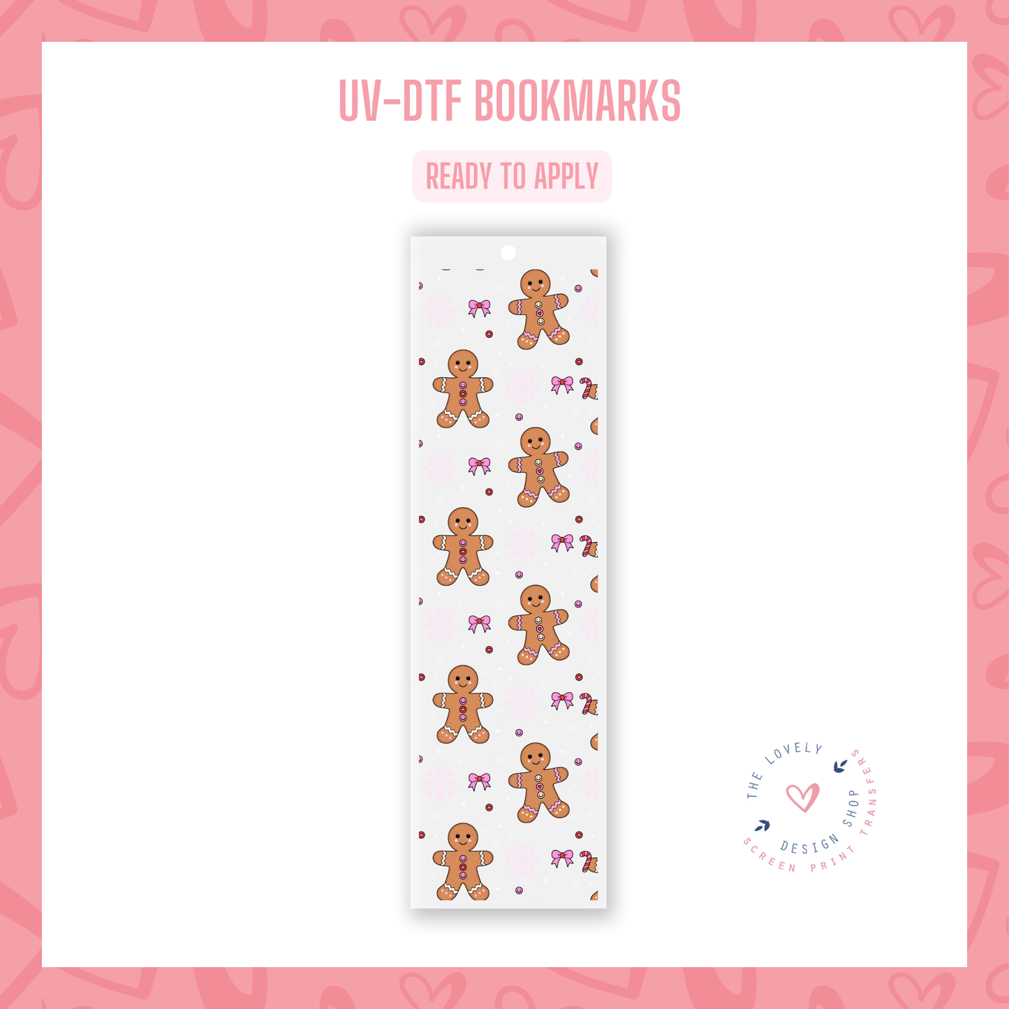 Gingerbread Girlies - UV DTF Bookmark Decal - Oct 28