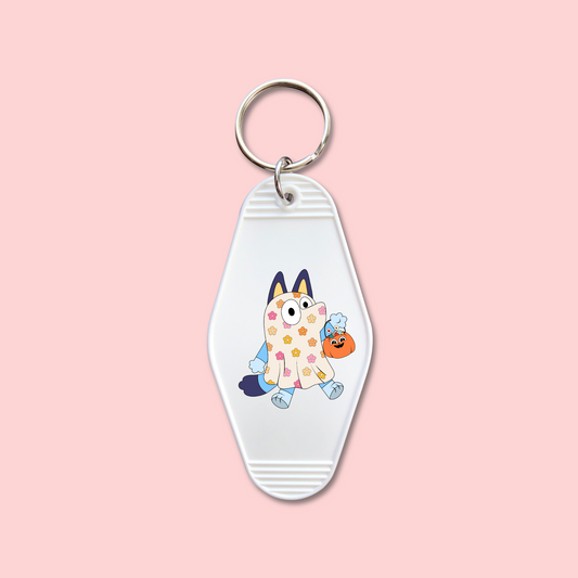 Blue Doggie Ghost (Set of 5) -  Keychain UV DTF Decal - July 22