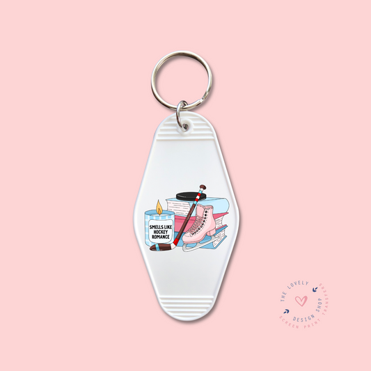 Smells Like Hockey Romance -  Keychain UV DTF Decal - Sep 23