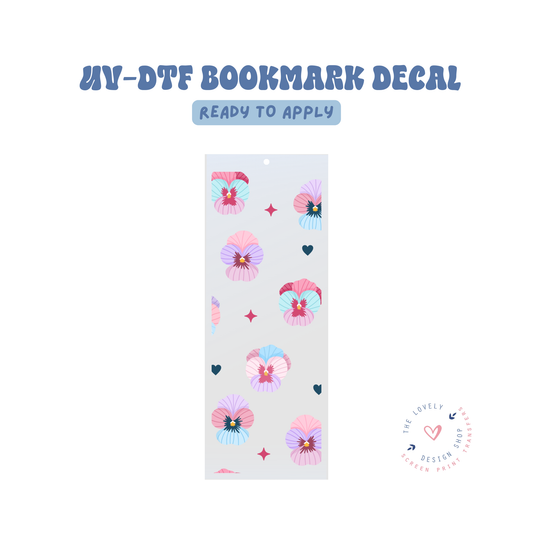 Pansy - UV DTF Bookmark Decal - May 2