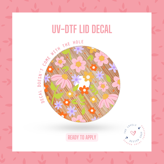 Season Flowers - UV DTF Lid Decal (Ready to Ship) Jun 17