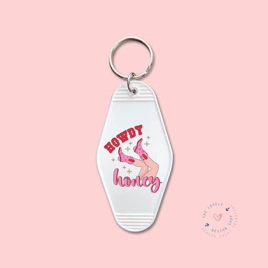 Howdy Honey - Keychain UV DTF Decal - Jan 14