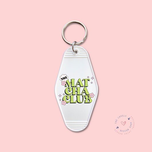 The Matcha Club -  Keychain UV DTF Decal - Aug 26