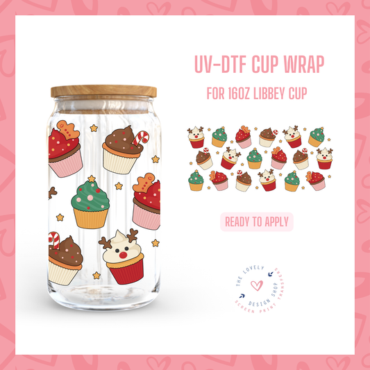 Christmas Ponquesitos - UV DTF 16 oz Libbey Cup Wrap - Sep 30