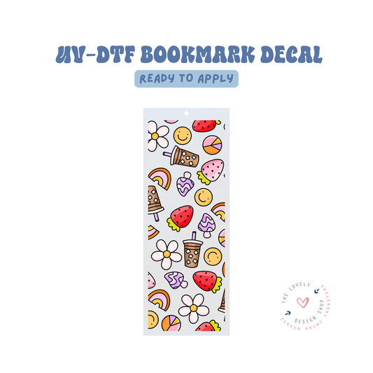 Groovy Theme - UV DTF Bookmark Decal - Jan 27