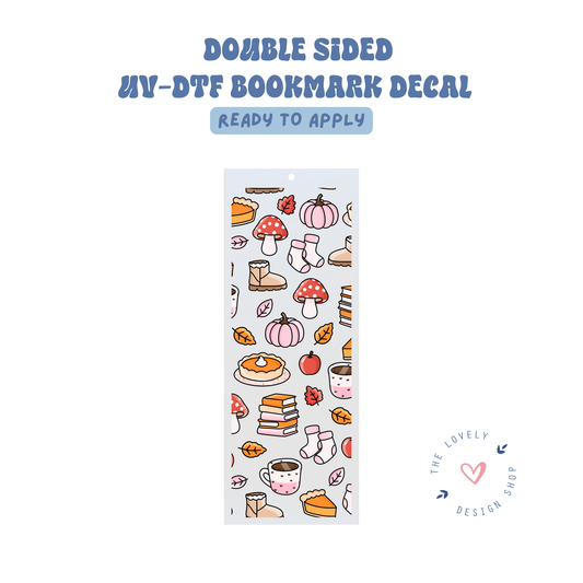 Autumn Treats - UV DTF Bookmark Decal - Aug 8