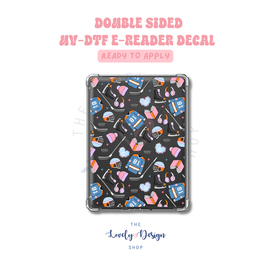 Hockey Romance - UV DTF E-Reader Decal - May 10