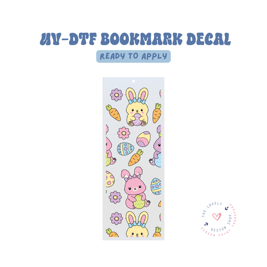 Easter Bunnies - UV DTF Bookmark Decal - Feb 12