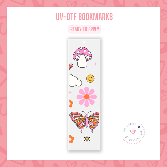 Groovy Cuties - UV DTF Bookmark Decal - Aug 19