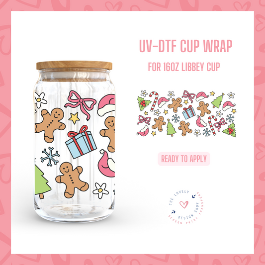 Just Christmas - UV DTF 16 oz Libbey Cup Wrap - Oct 28