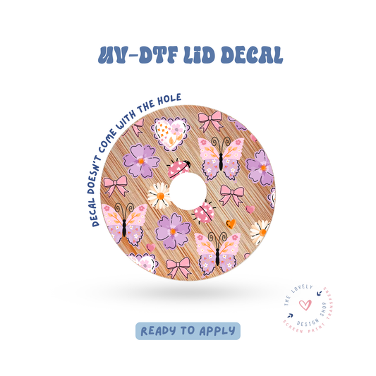Lovely Butterfly - UV DTF Lid Decal - Apr 23