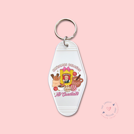 Christmas Calories No Cuentan -  Keychain UV DTF Decal - Sep 30