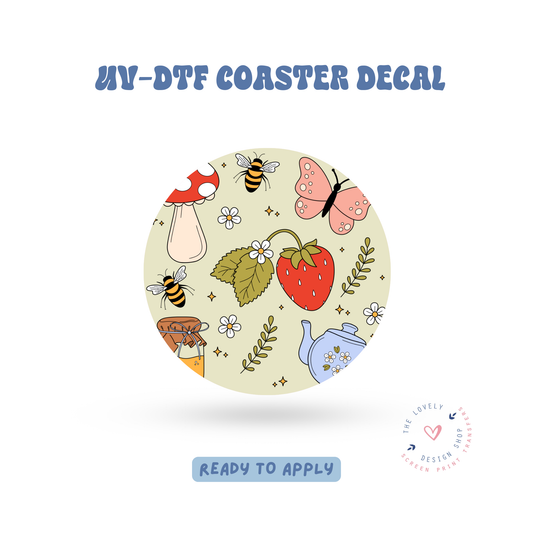 Cottage Life - UV DTF Coaster Decal - Apr 23