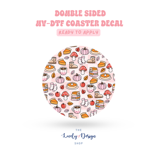 Autumn Treats - UV DTF Coaster Decal - Aug 8