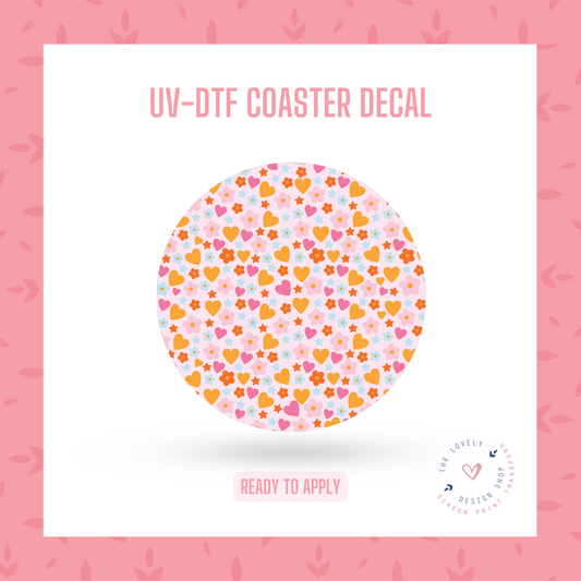 Colorful Confetti - UV DTF Coaster Decal (Ready to Ship) May 20