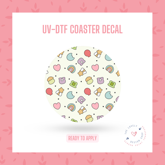 Charms - UV DTF Coaster Decal - Jan 14