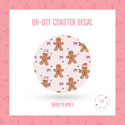 Gingerbread Girlies - UV DTF Coaster Decal - Oct 28