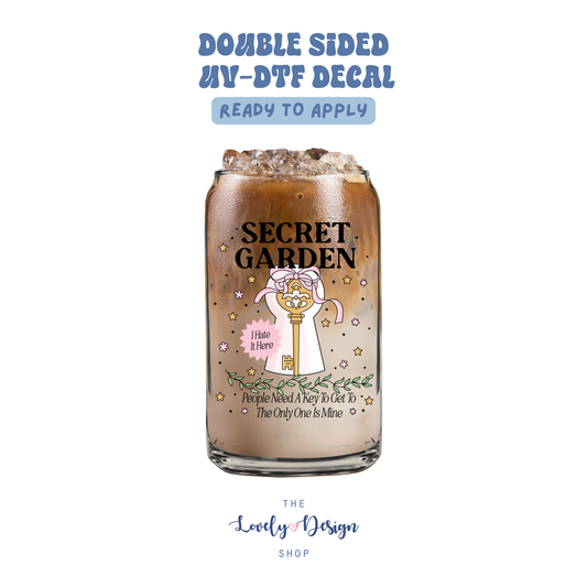 Secret Garden - UV DTF Cup Decal - Aug 27