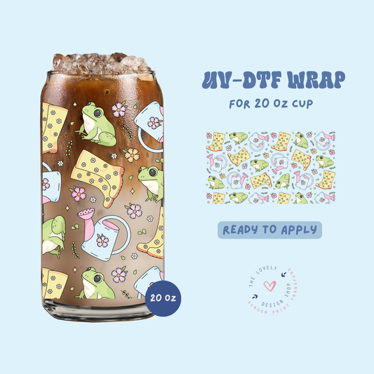 Cute Spring - UV DTF 20 oz Libbey Cup Wrap - Apr 23