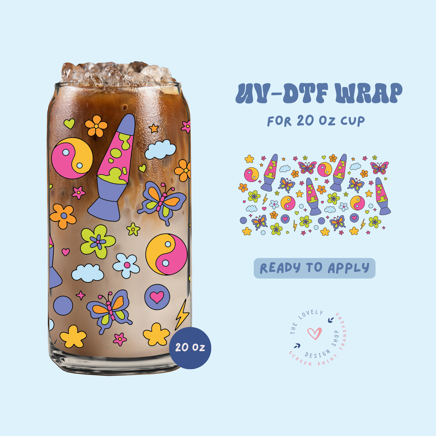Y2K Moments - UV DTF 20 oz Libbey Cup Wrap - Feb 19
