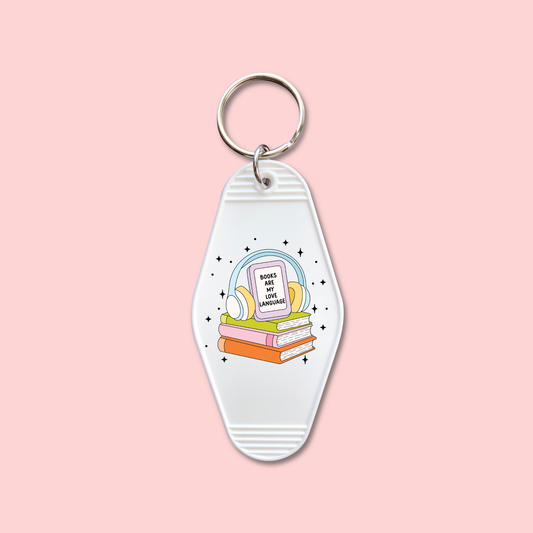 Books Are My Love Language (Set of 5) -  Keychain UV DTF Decal - July 15