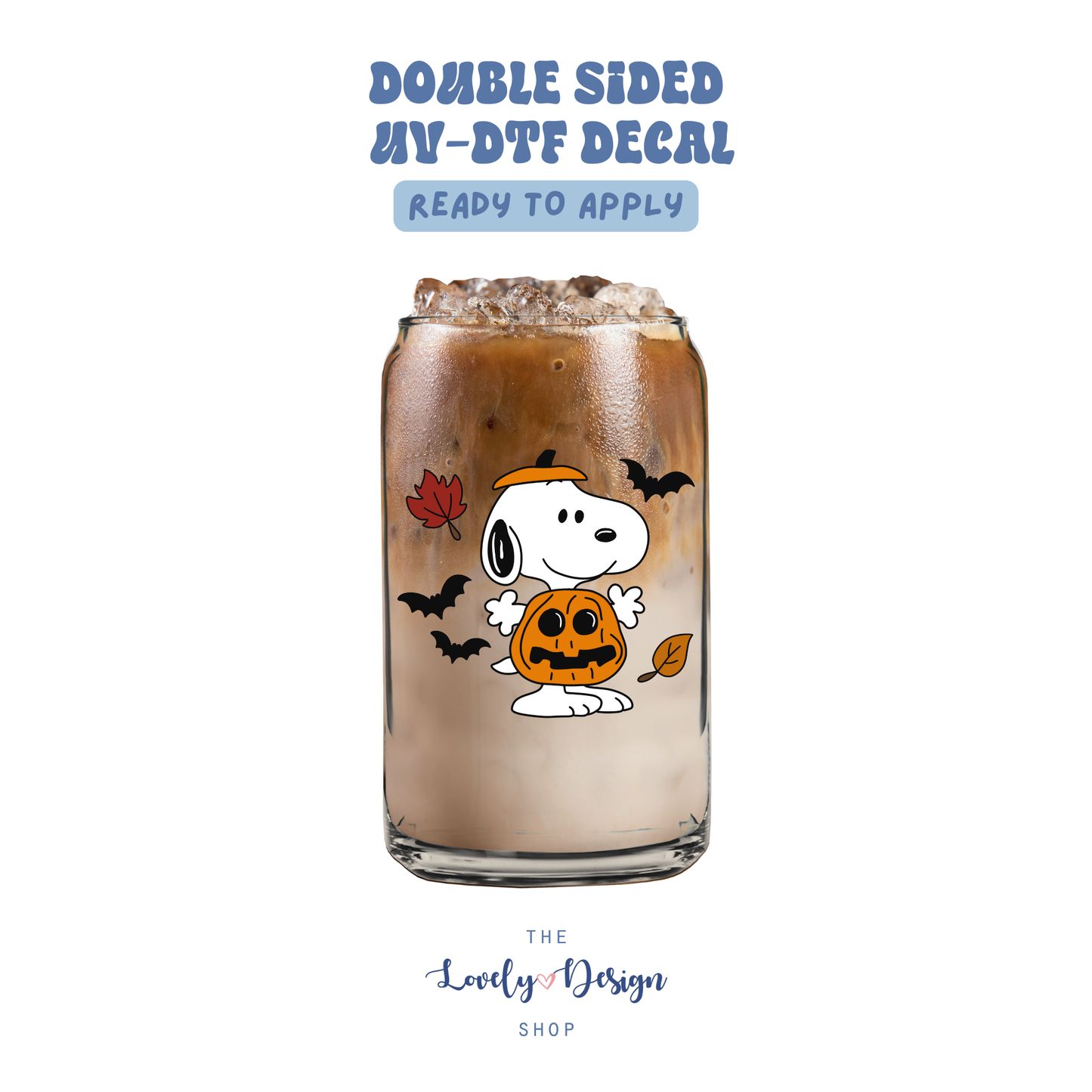 Spooky Snoopy - UV DTF Cup Decal - Sep 15