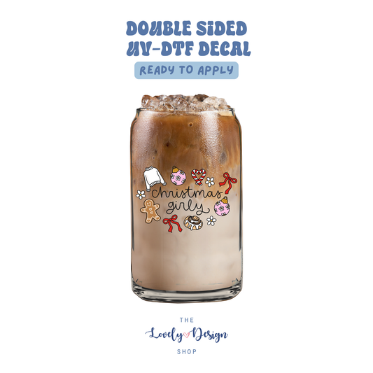 Christmas Girly - UV DTF Cup Decal - Sep 15
