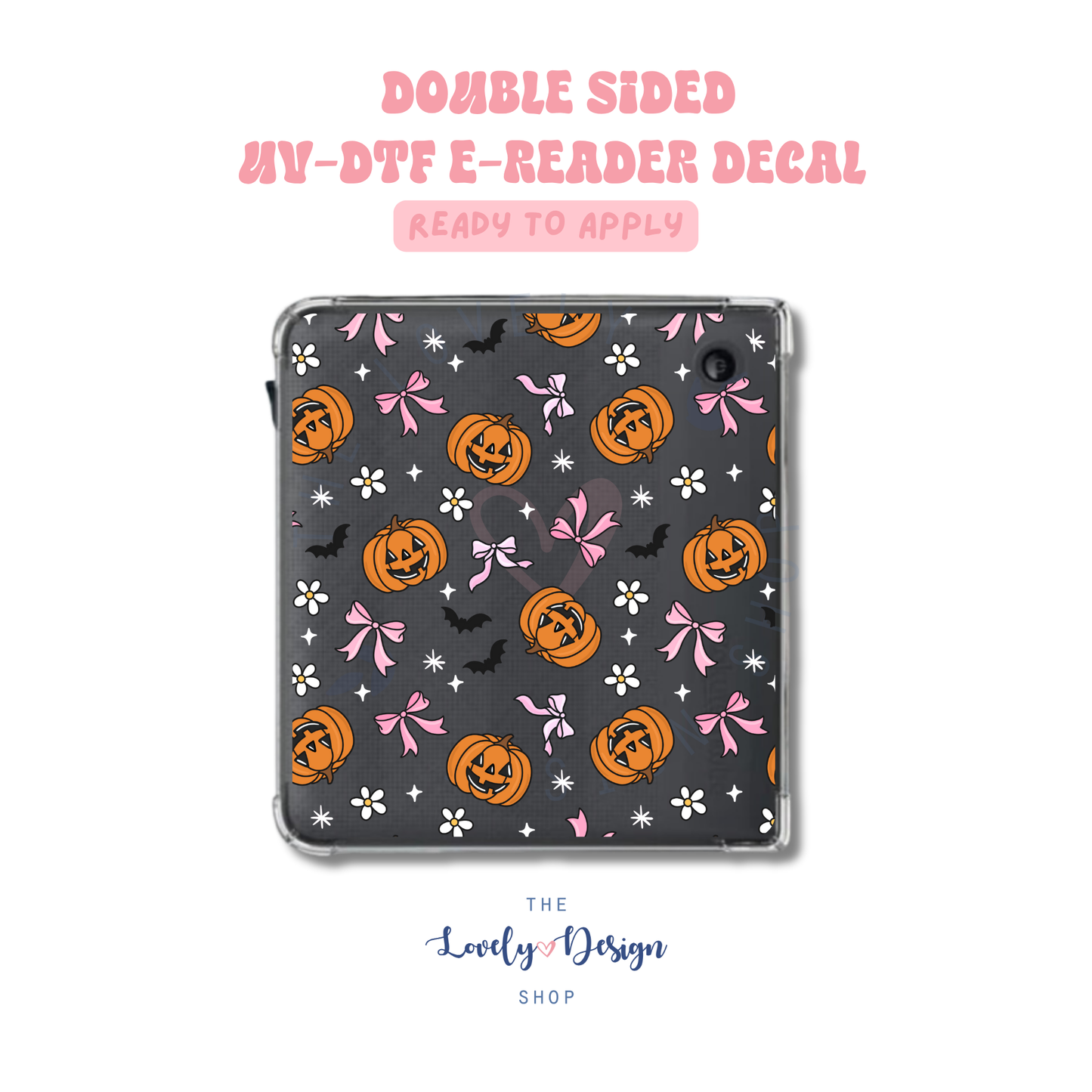 Halloween - UV DTF E-Reader Decal - Aug 8