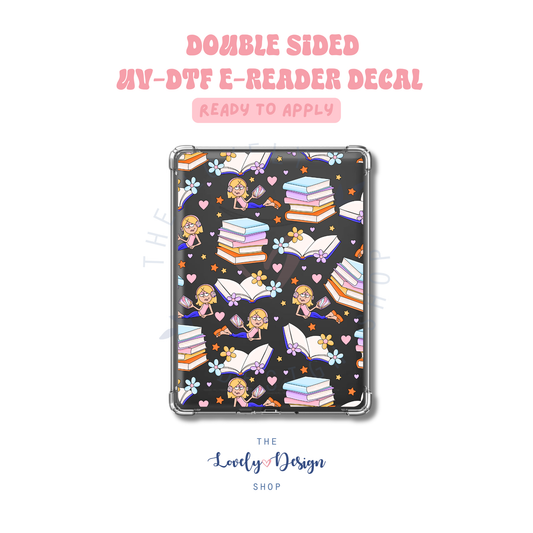 Liz Books - UV DTF E-Reader Decal - Aug 8