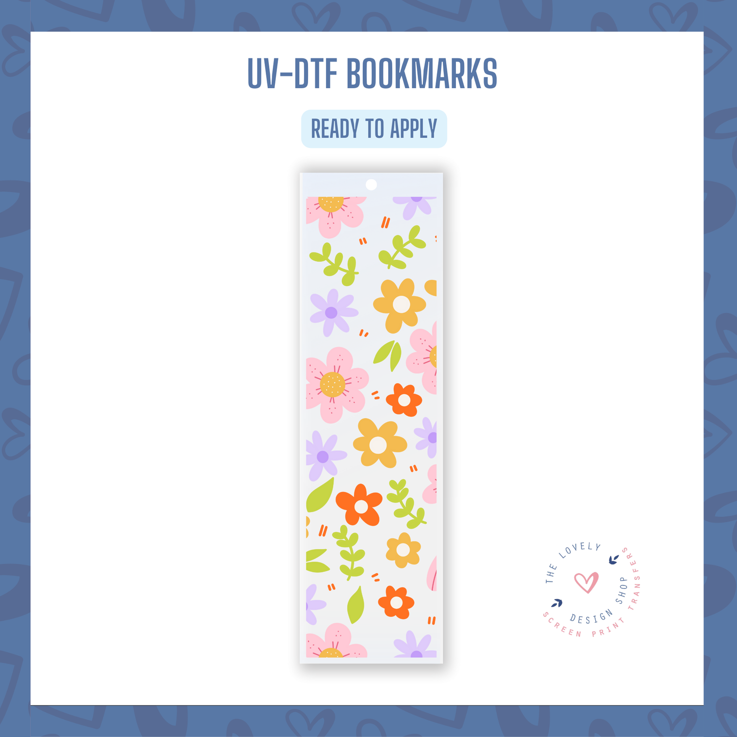 Season Flowers - UV DTF Bookmark Decal (Ready to Ship) Jun 17