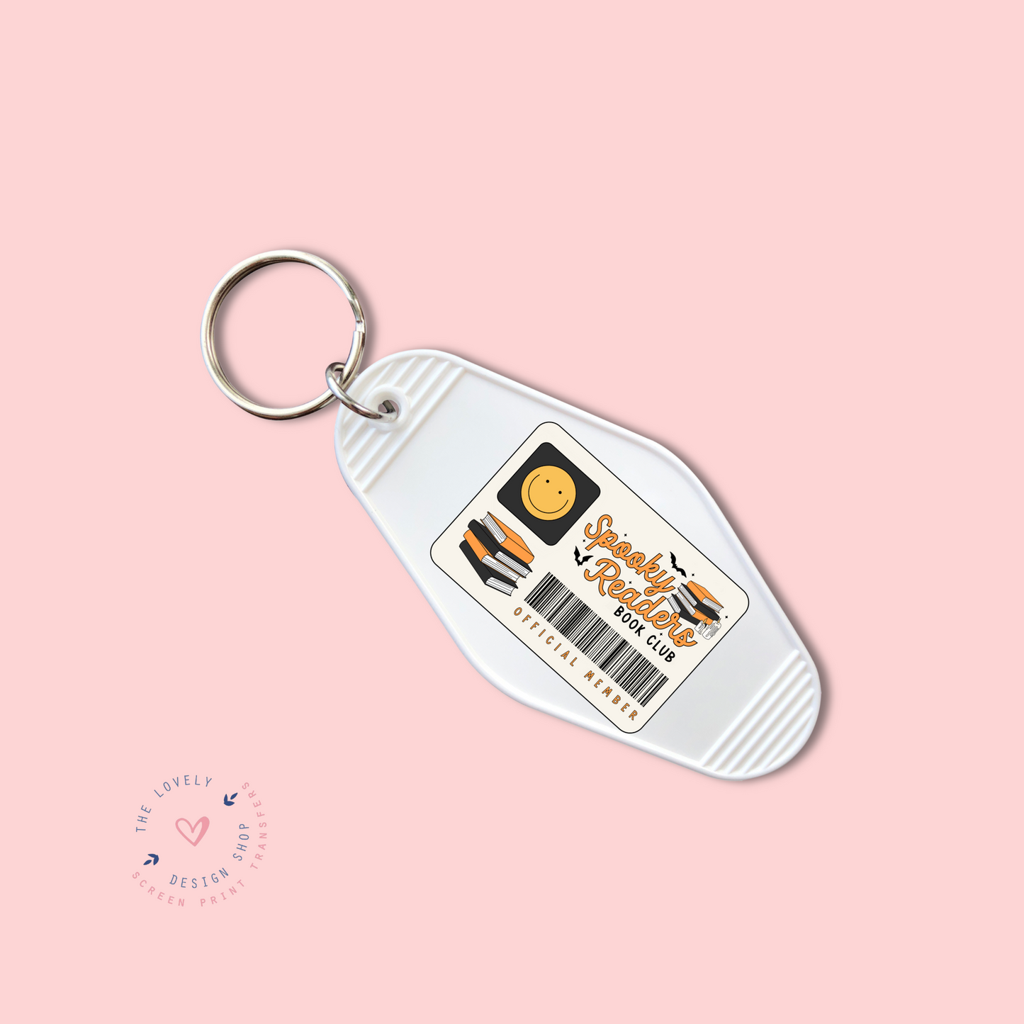 Spooky Readers Book Club Card -  Keychain UV DTF Decal - Sep 3