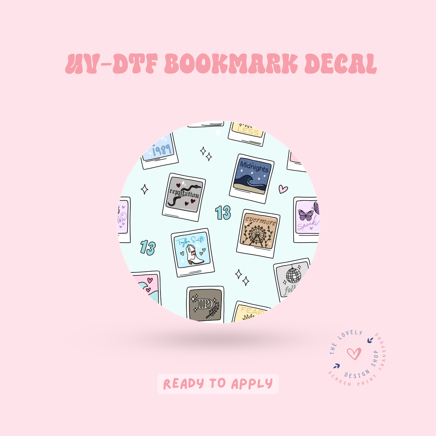 Eras Polaroids - UV DTF Coaster Decal - Jan 27