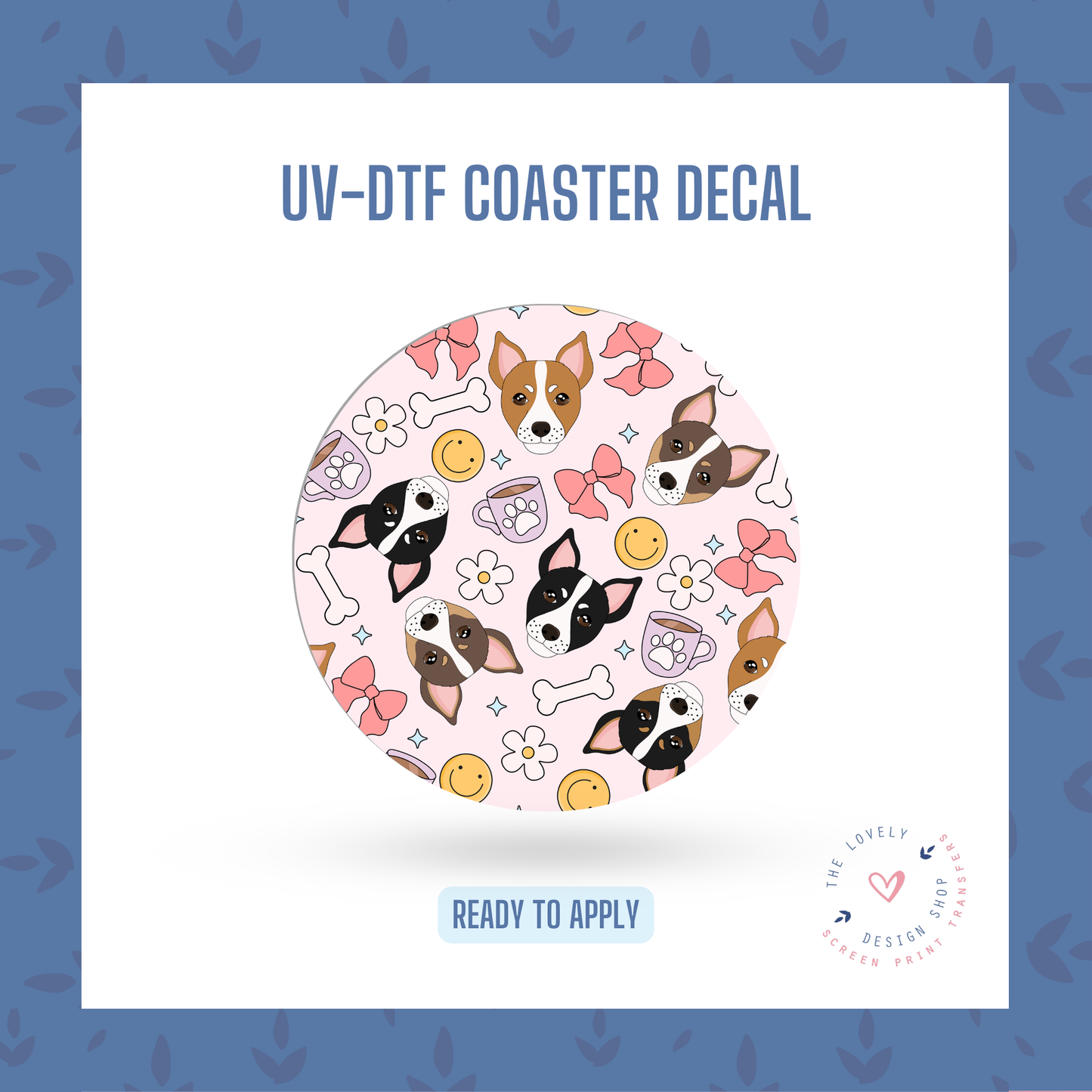 Smooth Fox - UV DTF Coaster Decal - Nov 4