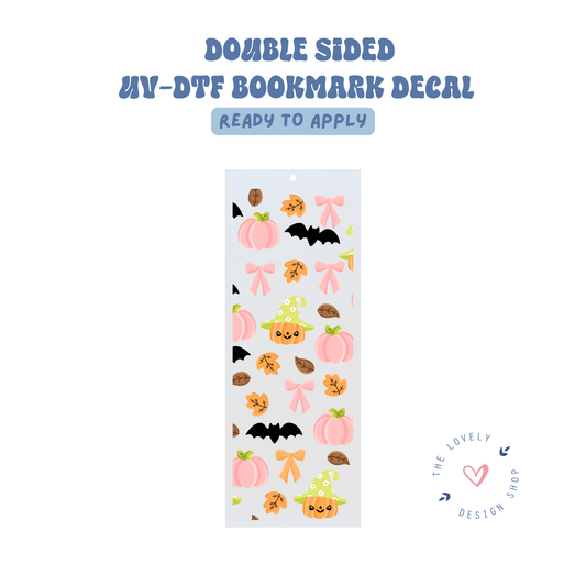 Cute Fall - UV DTF Bookmark Decal - Sep 15