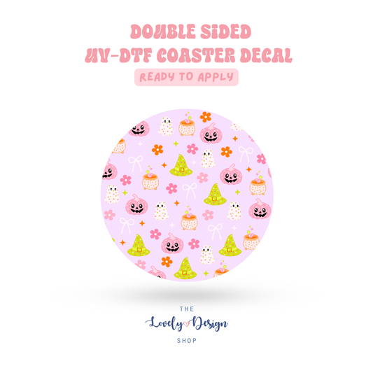Cute Spooky - UV DTF Coaster Decal - Sep 15