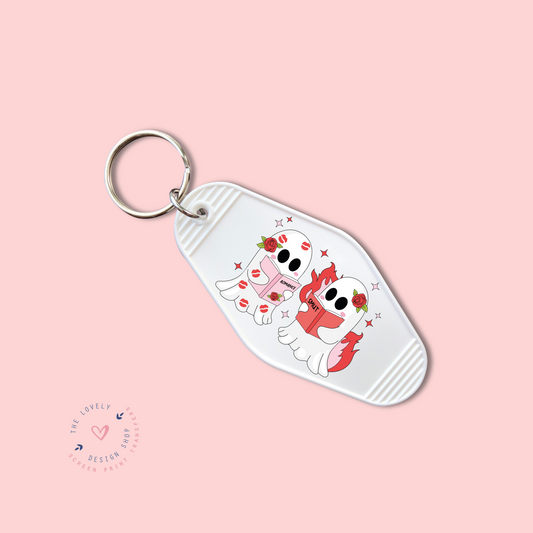 Romance Smut Ghost -  Keychain UV DTF Decal - Nov 18