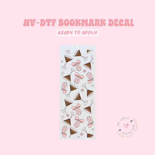 Blush Espresso Martini - UV DTF Bookmark Decal - May 2