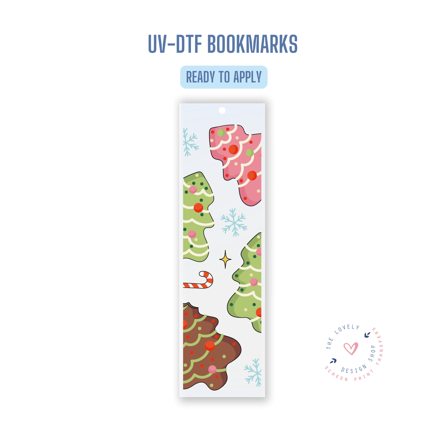 Christmas Tree Cakes - UV DTF Bookmark Decal - Sep 9
