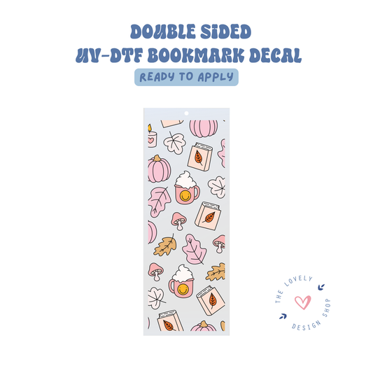 Fall Things - UV DTF Bookmark Decal - Aug 8