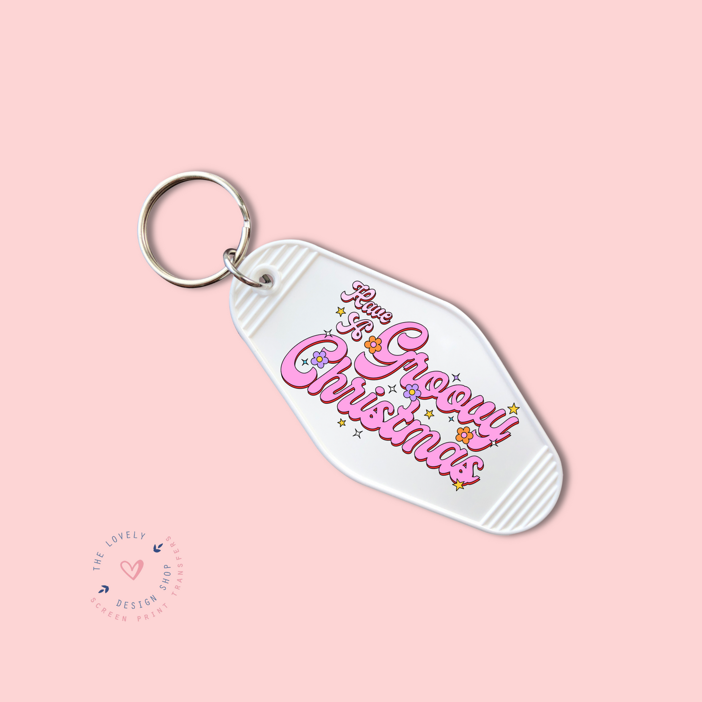 Have A Groovy Christmas -  Keychain UV DTF Decal - Oct 8